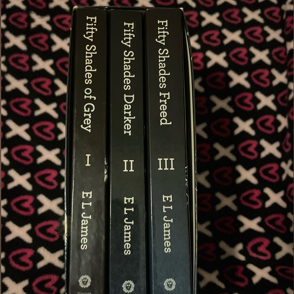 Fifty shades of grey set of books.